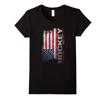 Hockey Player Gifts, Cool USA Flag Hockey T Shirt