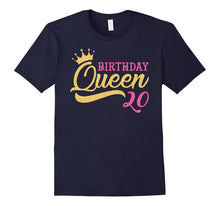 Cute Birthday Queen 20th Birthday T-Shirts Gold Tiara Crown