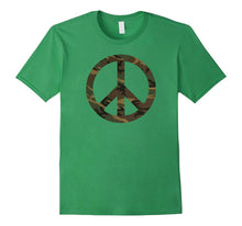 Camo Camouflage Peace Sign Army Peace Symbol T-Shirt