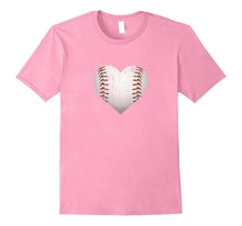 I Love Baseball or Softball Cute Heart Distressed T-Shirt