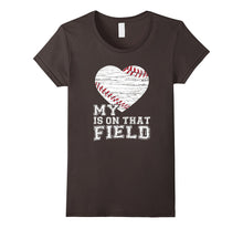 My Heart Is on That Field T-Shirt Baseball Dad Mom Gifts