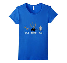 Dinosaur Solid Liquid Gas T-Shirt for Funny Back to School