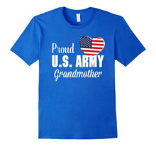 Proud U.S. Army Grandmother Patriotic Heart T Shirt