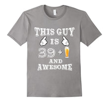Funny 40th Birthday Mens T-Shirt 39 + Beer Gag Tee