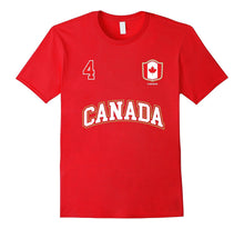 Canada Shirt Number 4 Canadian Team Sports Hockey Soccer