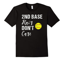 2nd Base Hair Don't Care Softball T Shirt