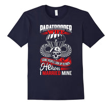 Paratrooper Wife. Funny Army T Shirts for Women Love Husband