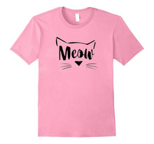 Meow Cute Kitten Face Funny National Cat Day Tshirt Tee