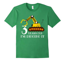 3 Years Old I'm Digging It - Birthday Tractor Gift T-Shirt