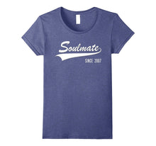 10th Anniversary Gifts Soulmate Since 2007 Couple Tshirt