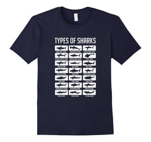 21 Types of Sharks Oceanic Biology Species T-Shirt
