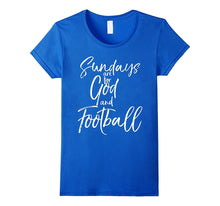 Sundays Are for God and Football Vintage Christian Tee Shirt