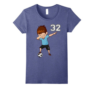 #32 Soccer Shirt Boys Funny Dabbing Dab Dance Soccer Ball