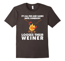 Funny Camping Roasting Weiner T-Shirt Vacation Road Trip Tee