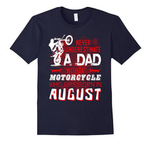 Funny Motorcycle T-Shirt. August Birthday Tshirt for Men/Dad