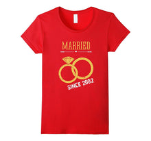 15th Wedding Anniversary Gift T-Shirt Married Since 2002