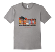 Copenhagen Denmark Nyhavn Harbor Distressed T-Shirt