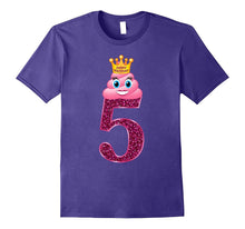 Girls 5th Birthday Poop Princess T-Shirt