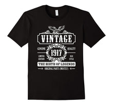 100th Birthday 100 Years Old the Birth of Legends 1917 Shirt