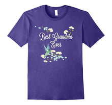 Best Grandma Ever Hummingbird Floral T Shirt Mother's Day