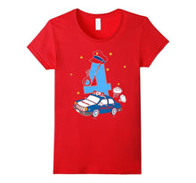 4th Birthday Cute Police Kids T-Shirt Police Car Children