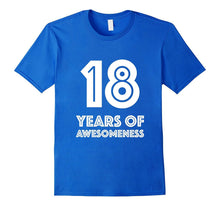 18th Birthday Shirt Gift Age 18 Eighteen Year Old Boy Girl T