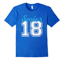 Senior Class of 2018 Blue Jersey Vintage Style T-Shirt