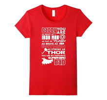 Fun-Gly : Daddy Superhero T Shirt, Fathers Day Gift