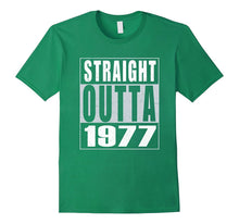 40th Years Old Birthday Gift T-Shirt - Straight Outta 1977