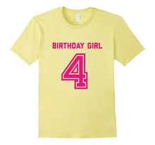 4th Birthday Shirt Gift Age 4 Year Old Girl Tshirt Girls Tee