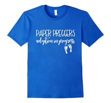 Adoption in Progress Shirt Paper Preggers Baby Feet Mom Dad