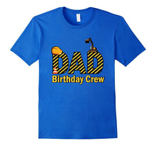 Mens Dad Birthday Crew Shirts for Construction Birthday Party