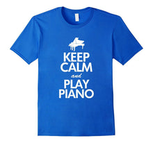 Keep Calm and Play Piano T-Shirt, Funny Players Quote Gift