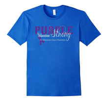 Pancreatic Cancer Purple Ribbon Strong Warrior Awareness
