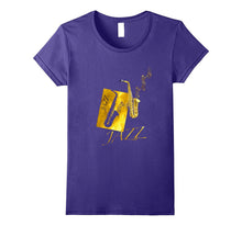 Jazz Saxophone Tshirt Gold