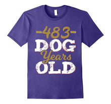 483 Dog Years Old T-Shirt Funny 69th Birthday Gag Gift
