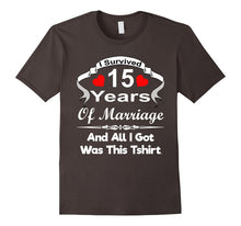 15th 15 Year Wedding Anniversary Shirt Marriage Husband Wife