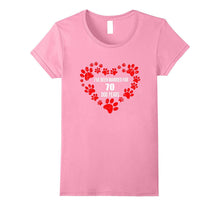 10th Wedding Anniversary T-Shirt 70 Dog Years Gift