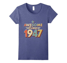 Awesome Since 1947 Vintage T-Shirt 70 Yrs Old 70th Birthday