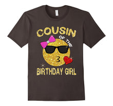 Cousin of the Birthday Girl Cute Emoji T-Shirt Gift for Cous