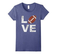 LOVE Football Player Fan Parent Distressed Game Day Shirt