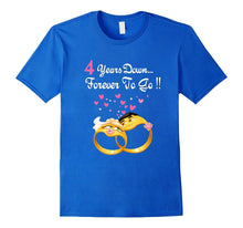4 Years Anniversary Gift 4th Wedding Married Couple T-Shirt