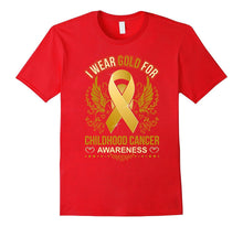 I Wear Gold for Childhood Cancer Awareness T Shirt