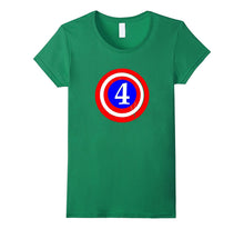 4th Birthday 4 Year Old Kids Captain Funny Gift T-Shirt Cute