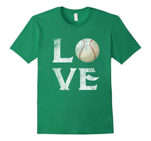 I Love Baseball Ball T Shirt Softball Gift for Mom Dad Fan