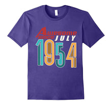 Awesome Since July 1954 T-Shirt 63rd Birthday Cancer