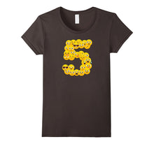 Cute Fifth Birthday Party 5th Emojis T-Shirt Born 2012