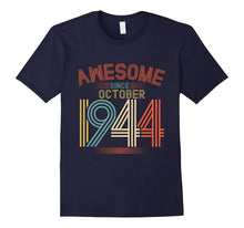 Awesome Since October 1944 Funny T-Shirt 73rd Birthday Tee