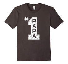 Mens Number One Papa Dad T-Shirt # 1 Papa Father's Day Gift Tee