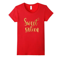 16th Birthday Shirt Gift Gold Milestone Sweet Sixteen 16